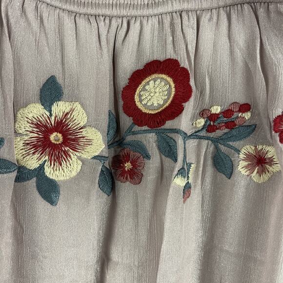 Savanna Jane Tiered Maxi Dress Womens Small Floral Embroidery Cottage Boho NEW - Picture 12 of 16